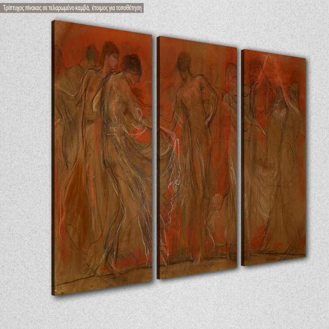 Canvas print  Muse dance, Gizis  3 panels, side
