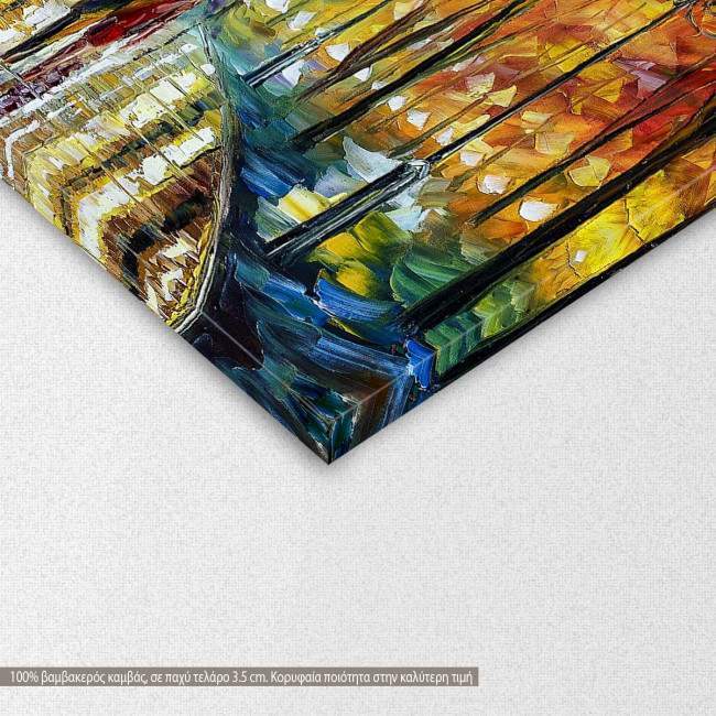 Canvas print Rain reflections, two panels, detail