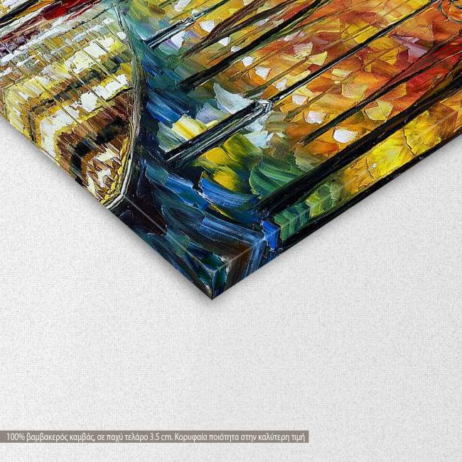 Canvas print Rain reflections,  3 panels, detail