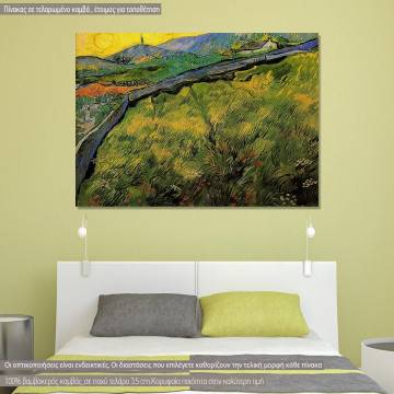 Πίνακας ζωγραφικής Field of spring wheat at sunrise by V. van Gogh, αντίγραφο σε καμβά