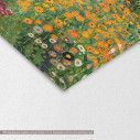 Canvas print Flower garden, Klimt Gustav, two panels, detail