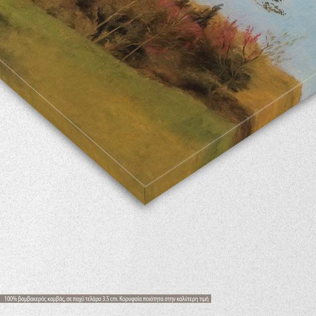 Canvas print Blossoming red almond by J. W. Godward, detail