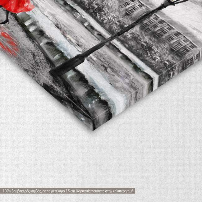 Canvas print Couple in London II,  3 panels, detail