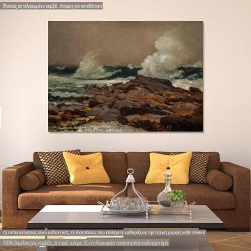 Canvas print Eastern point  by W. Homer
