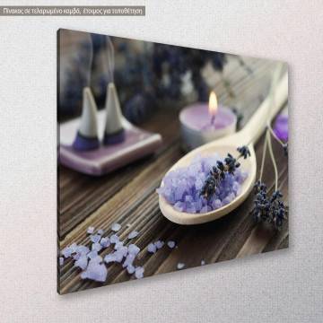 Canvas print Salts and herbs 2