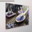 Canvas print Salts and herbs, side