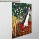 Canvas print The three candles, Chagall M, side