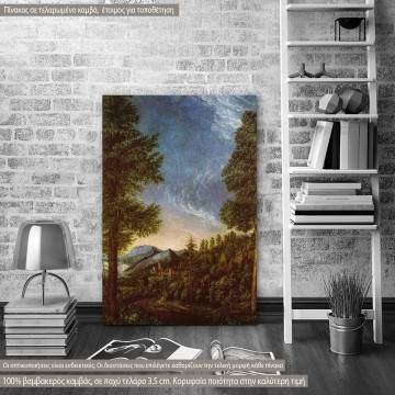 Canvas print Danube landscape near Regensburg by A.  Altdorfer