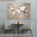 Canvas print World map 3d illustration