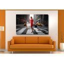 Canvas print Crossing red