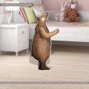 Wooden figure printed  Brown bear