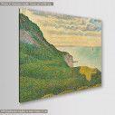 Πίνακας ζωγραφικής, Seascape at port en Bessin, Seurat G., αντίγραφο σε καμβά, κοντινό