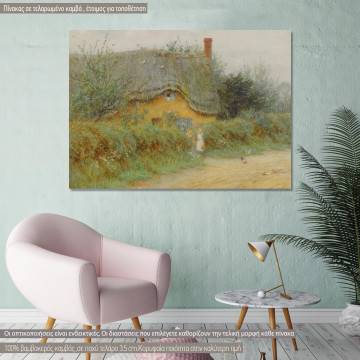 Canvas print An old cottage by Allingham H.