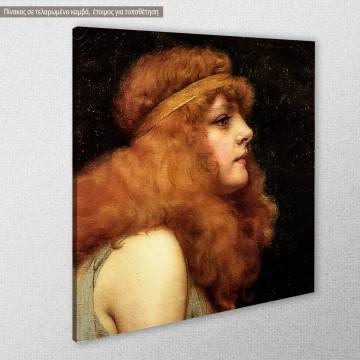 Canvas print An auburn beauty by J. W. Godward 2