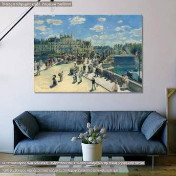 Πίνακας ζωγραφικής Pont Neuf, Paris,  Renoir A, αντίγραφο σε καμβά