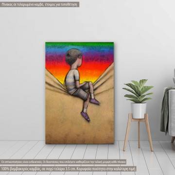 Canvas print Rainbow view