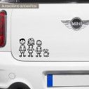 Car sticker Family and pets