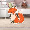 Wooden figure printed Fox