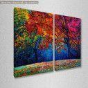 Canvas print Spring awakes, two panels, side
