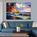 Canvas print The wind,  3 panels