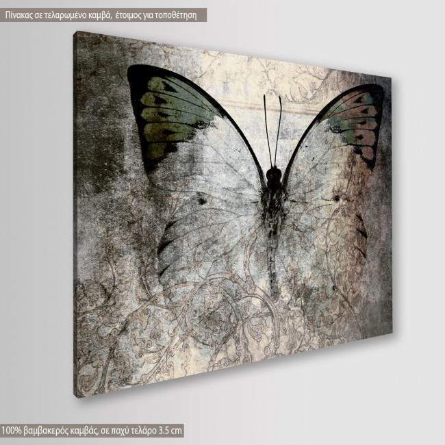 Canvas print Butterfly  Abstract I, side