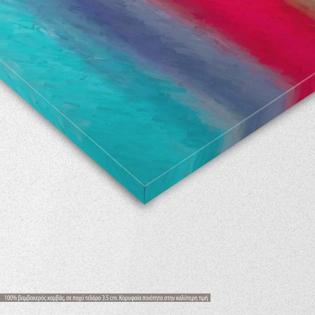 Πίνακας σε καμβά, Hand painted gradient, κοντινό, λεπτομέρεια