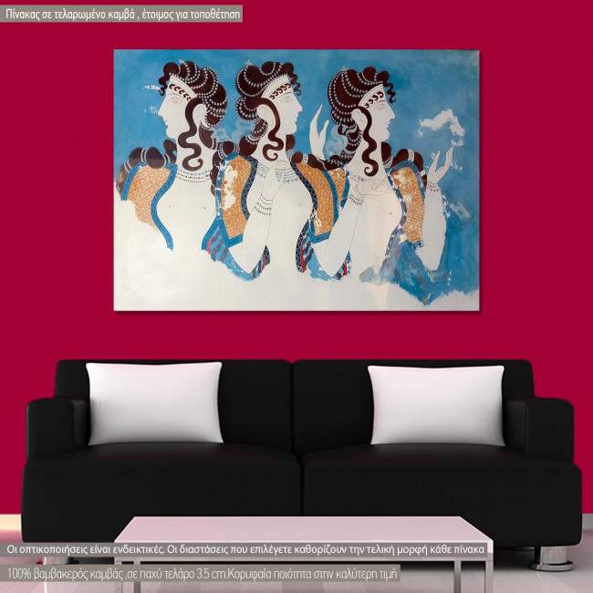 Canvas print Blue ladies, Knossos