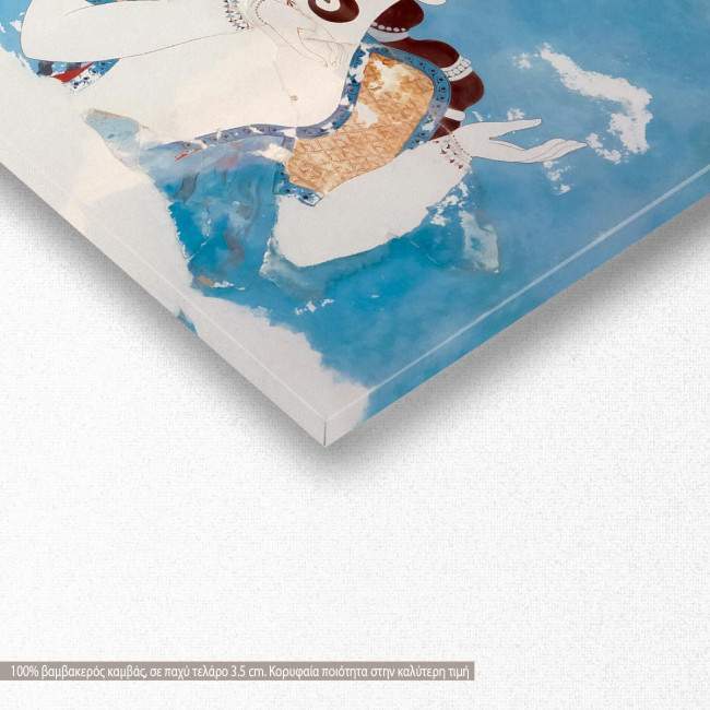Canvas print Blue ladies, Knossos, detail