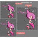 Kids wall stickers Mermaid, design II