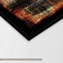 Canvas print Abstract red, yellow, black,  3 panels, detail