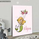 Kids canvas print Mermaid, design V