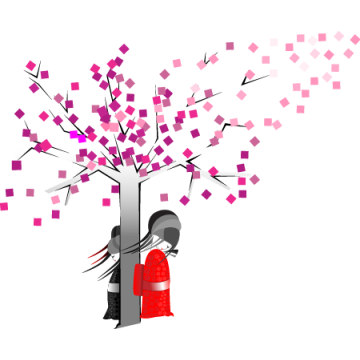 Wall stickers Spring in the East 2