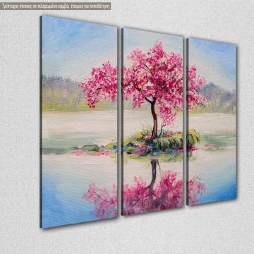 Canvas print Oriental cherry tree,3 panels 2