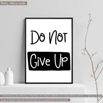 Poster Do not give up