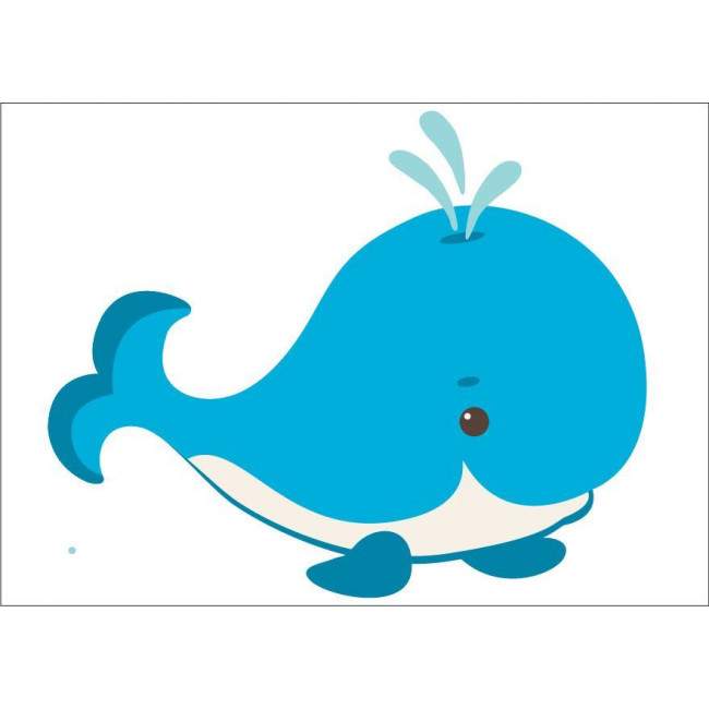 Kids wall stickers with Baby sea animals