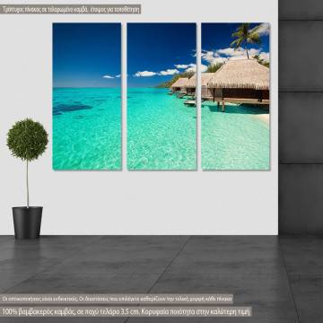 Canvas print Exotic beach,  3 panels
