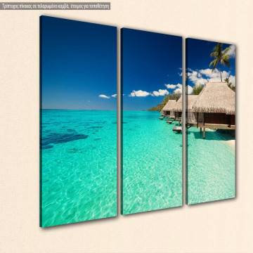 Canvas print Exotic beach,  3 panels 2