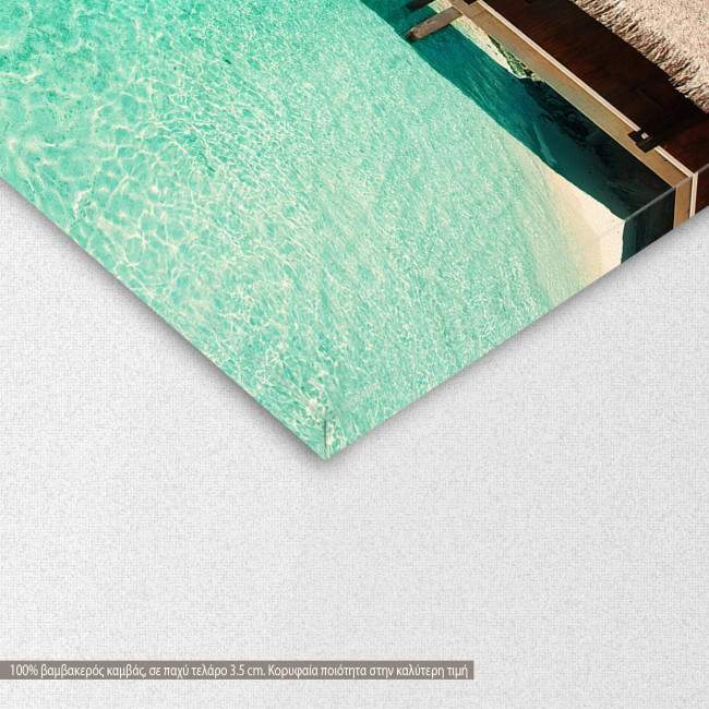 Canvas print Exotic beach,  3 panels, detail