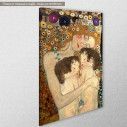 Πίνακας ζωγραφικής, Mother and twins, Klimt Gustav, αντίγραφο σε καμβά, κοντινό