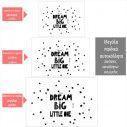 Kids wall stickers DREAM BIG little one scandinavian 