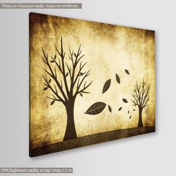 Canvas print Falling leaves Framed canvas View 1 2