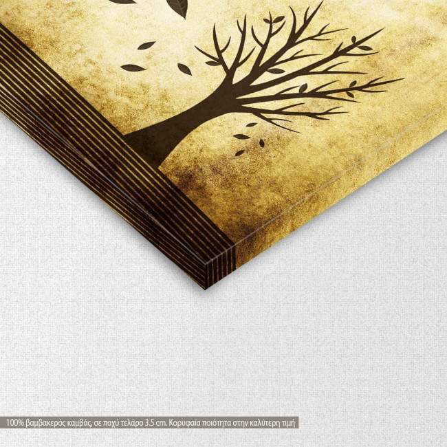 Canvas print Falling leaves, detail