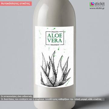 Αυτοκόλλητες ετικέτες για μπουκάλια Aloe vera