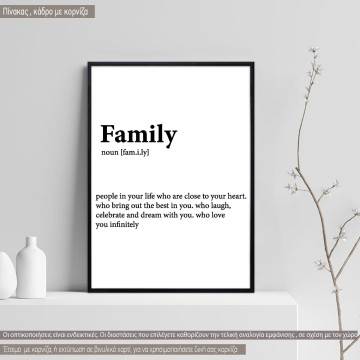 Poster,  Family Definition