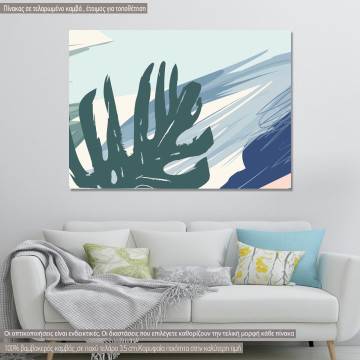 Canvas print Tropical pastel I