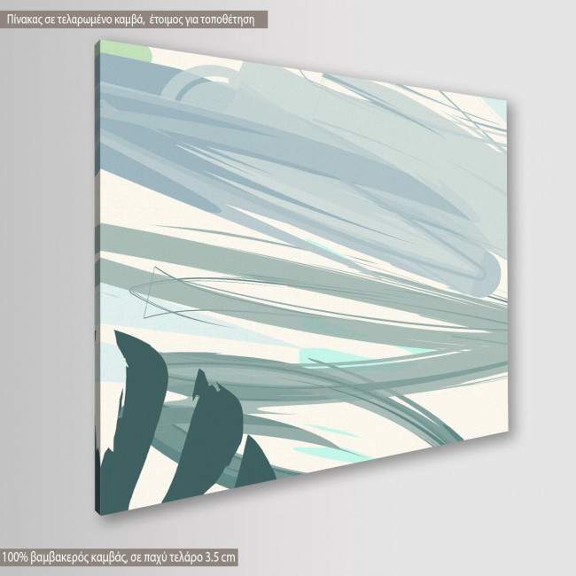 Canvas print Tropical pastel II, side