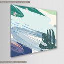 Canvas print Tropical pastel III, side