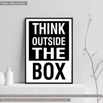 Poster Think outside the box