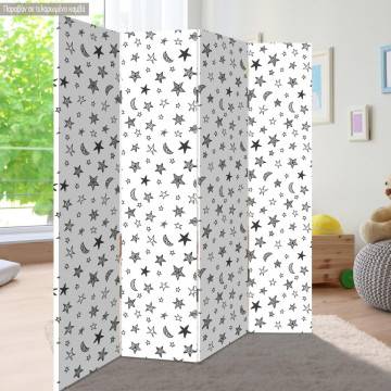 Room divider Moon and stars