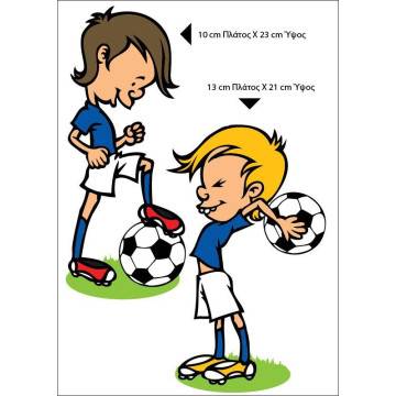 Kids wall stickers Little footballers 2